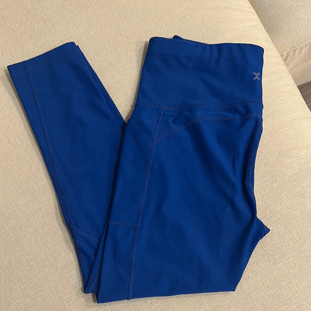 Xersion Quick-Dri Blue Leggings